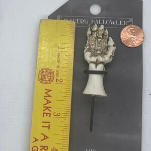 NIP Maker's Halloween Littles SKELETON HAND pick miniature Joann Joann's